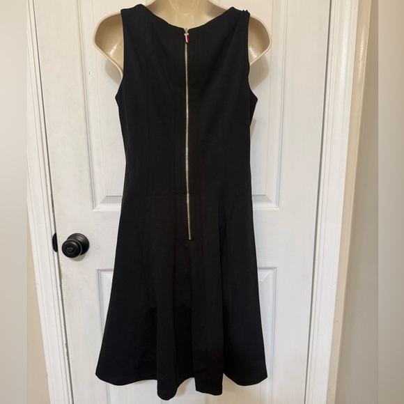 NWT Tommy Hilfiger Black A-Line Sleeveless Zip Front Dress 6 - Picture 4 of 5